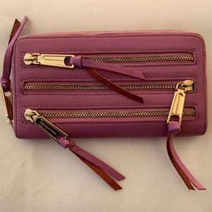 Rebecca Minkoff 3-Zip Leather Wallet